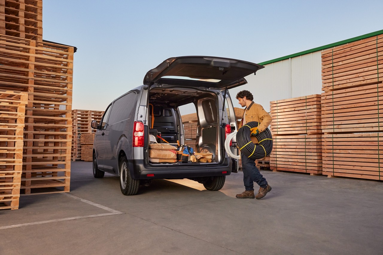 A hard-working Proace loaded with tools and materials 