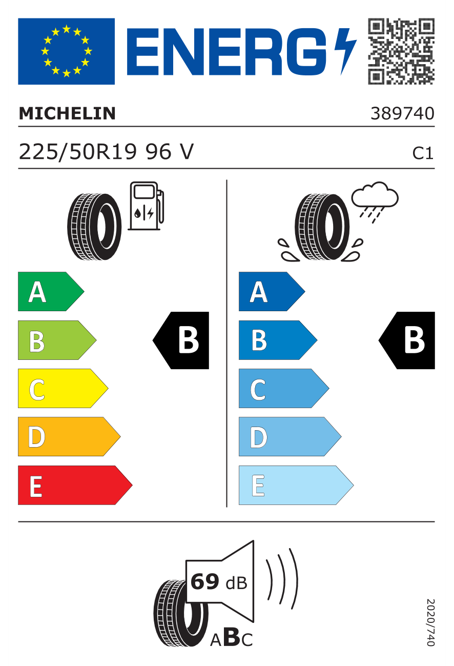 Image of tyre specifications with eprel code 1451941